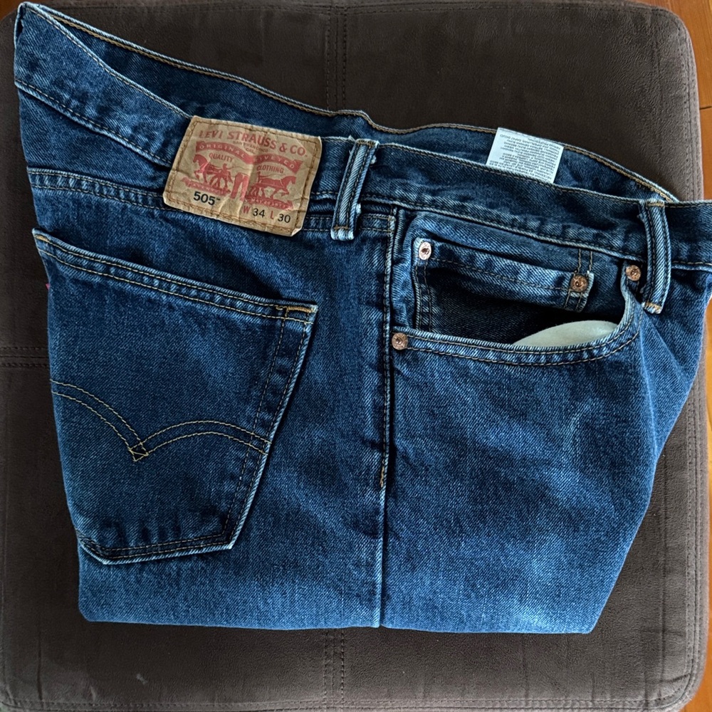 Levi's Men's Dark Blue Straight Jeans